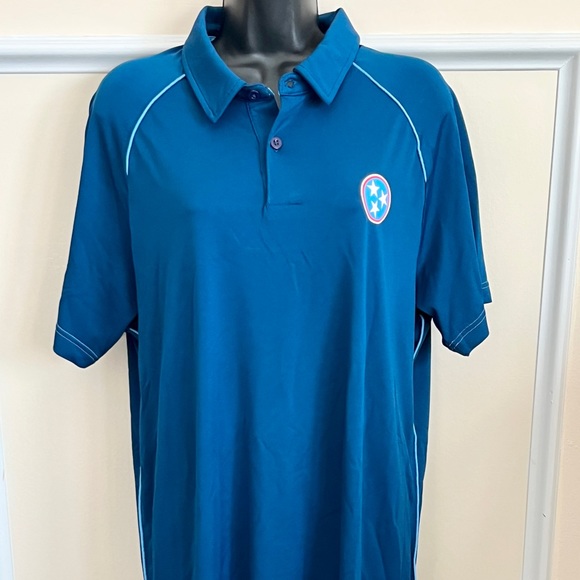 Mens Large Tennessee Blue Polo Shirt - Picture 2 of 4